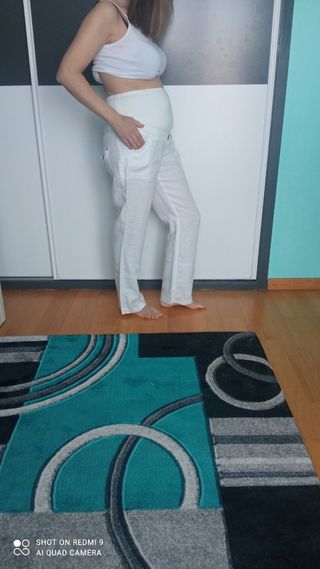 Pantalón lino embarazada 