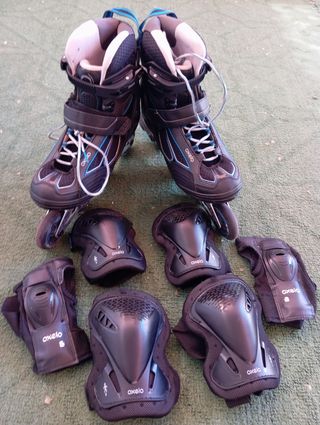 Patines y protecciones
