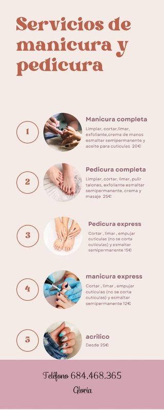 Pedicuras y manicuras a domicilio