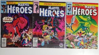 Lote comic Marvel Heroes