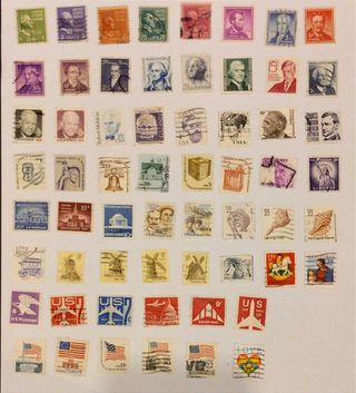 sellos de colección de Estados Unidos 60 distintos