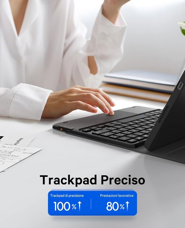 Earto Teclado funda  para iPad 11gen A16 2025