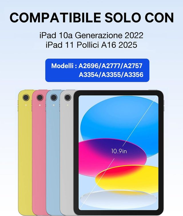 Earto Teclado funda  para iPad 11gen A16 2025