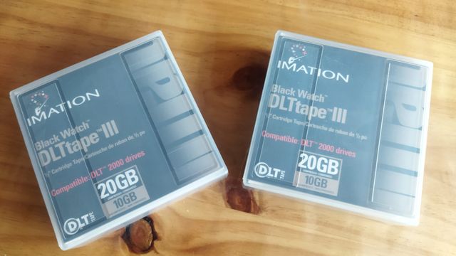 2 cartuchos de grabación IMATION 20 GB