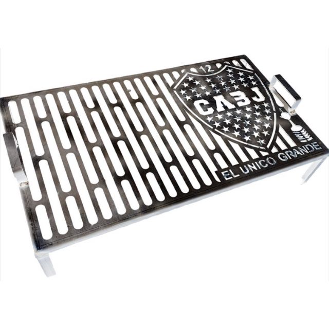 Brasero fogonero 75x75 + Parrilla Fútbol Boca