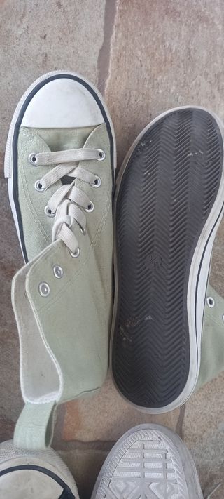 Zapatos puntera de goma