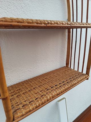 Estantería caña mimbre