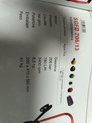 Hidrolimpiadora gasolina