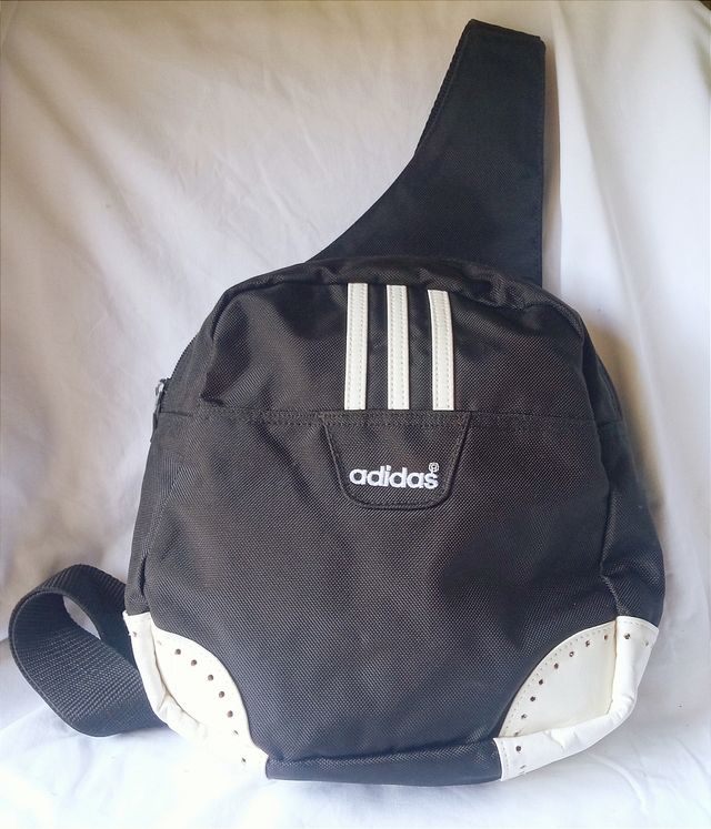 Borsa zaino unisex pallone nerabianco nuovo Adidas