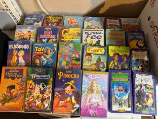 Lote peliculas infantiles vhs
