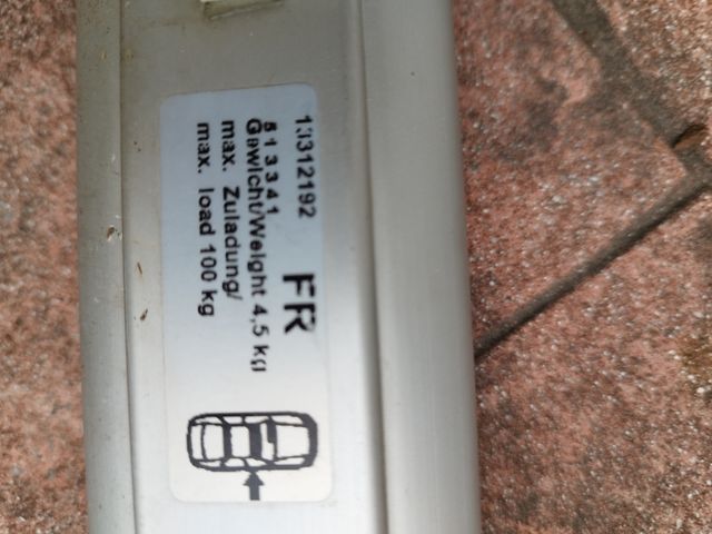 Barras originales techo Opel Astra