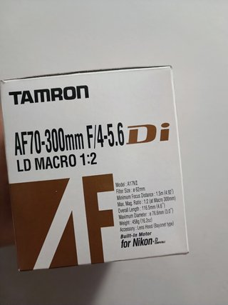 Objetivo Tamron AF70-300mm