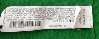 Chaqueta mujer punto verde Zara