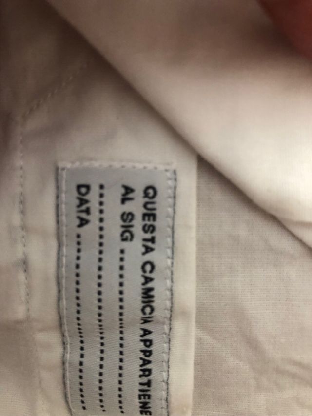 Camicia bianca slim taglia 41
