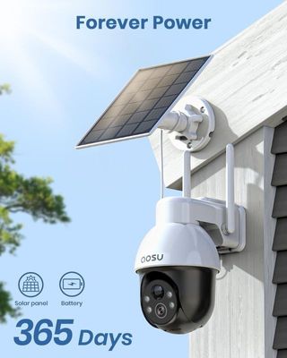 Camara Vigilancia WiFi Exterior con Panel Solar.