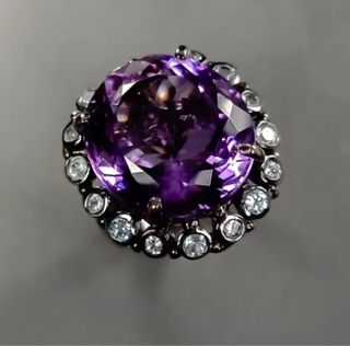 Anillo Amatista de 18 quilates