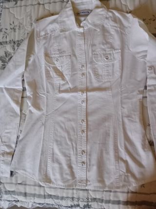 Camicia bianca manica lunga donna