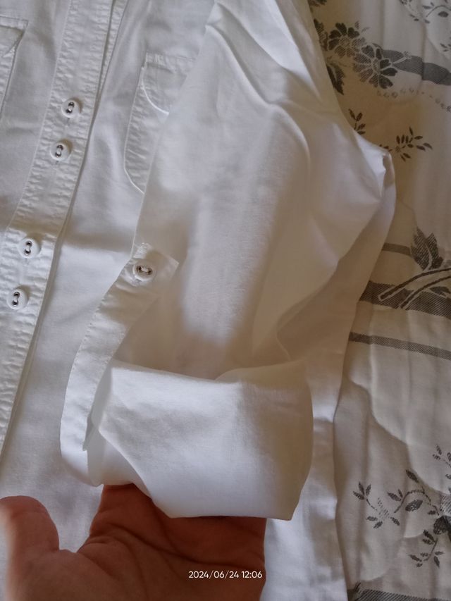 Camicia bianca manica lunga donna
