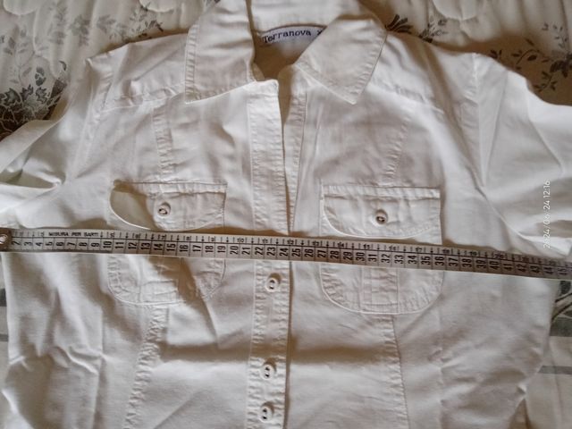 Camicia bianca manica lunga donna