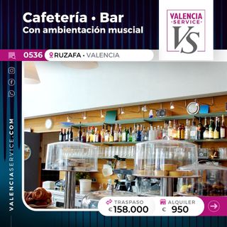 0536 - CAFETERÍA BAR CON AMBIENTACIÓN MUSICAL