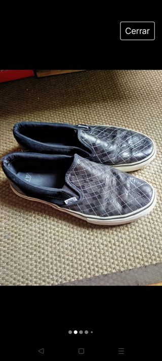 Vans slip on cuero 40.5