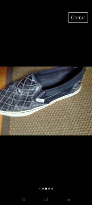 Vans slip on cuero 40.5