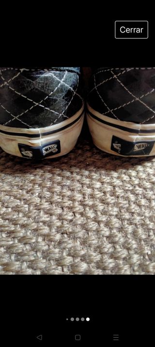 Vans slip on cuero 40.5