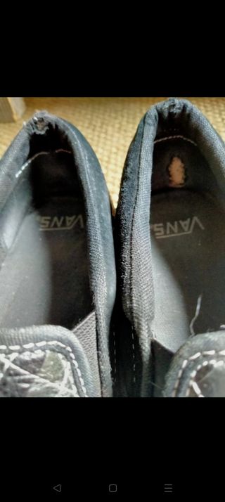 Vans slip on cuero 40.5