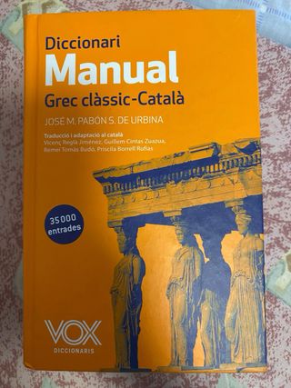 Diccionario de Griego-Catalan