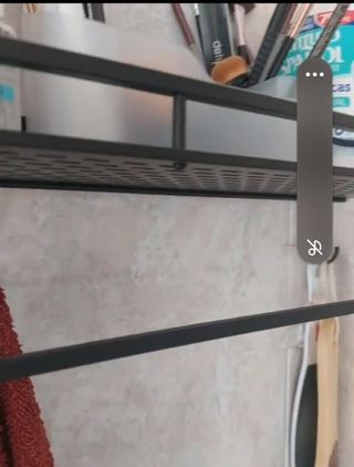 Estante metal negro, baño, cocina 2 por 25E