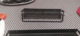 Estante metal negro, baño, cocina 2 por 25E