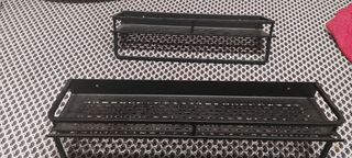 Estante metal negro, baño, cocina 2 por 25E