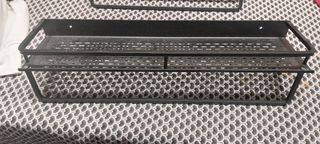 Estante metal negro, baño, cocina 2 por 25E