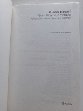 Gramática de la fantasía, Gianni Rodari