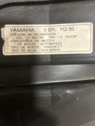 Asiento moto yamaha 5BR. YQ 50