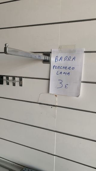 PERCHERO BARRA CON TERMINAL 