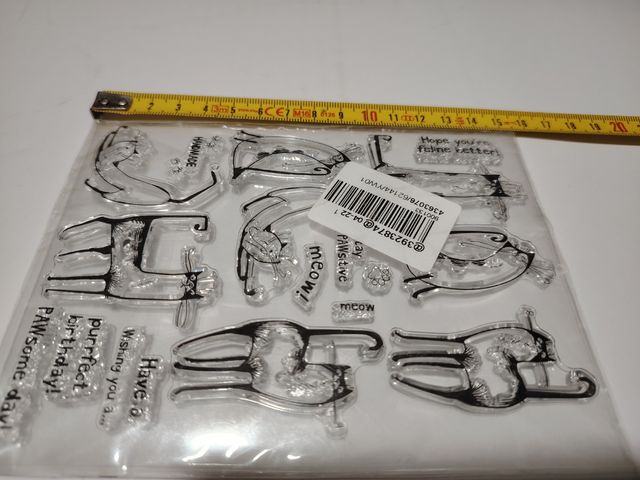 timbri in silicone per scrapbooking gatti 