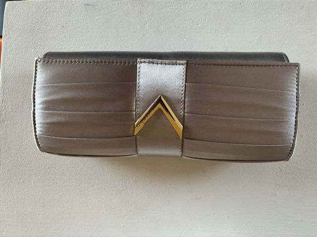 Bolso de mano gris