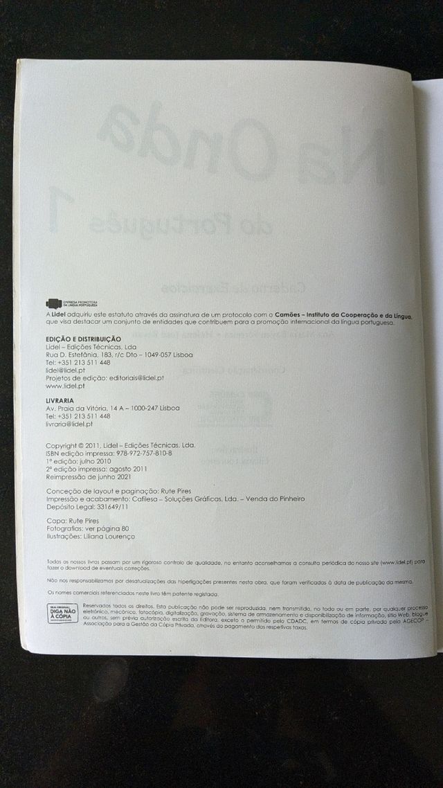 Na onda do português 1 (Caderno exerc.)