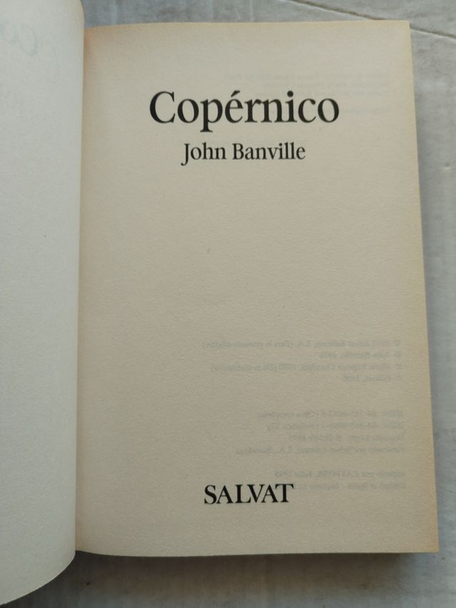 COPERNICO/NOVELA HISTORICA