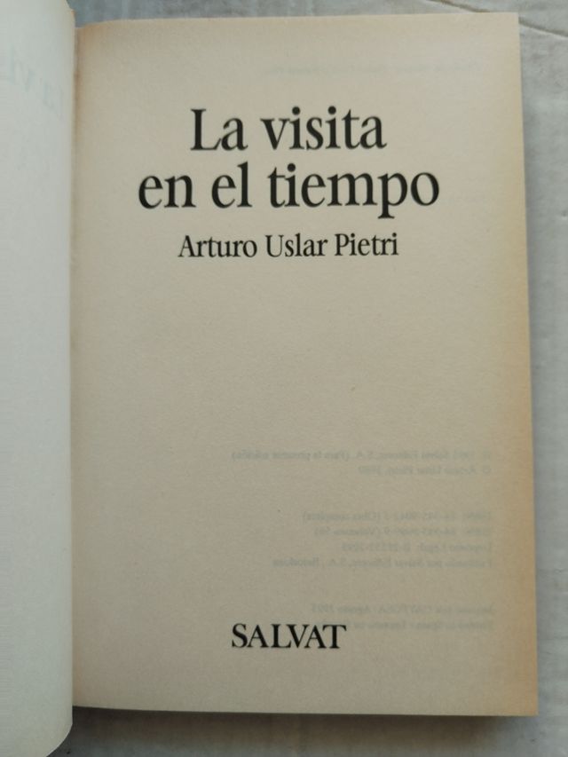 LA VISITA EN EL TIEMPO/NOVELA HISTORICA