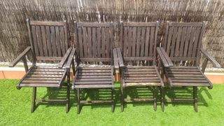 MESA Y 4 SILLAS TEKA