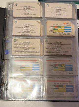 Intera raccolta schede telefoniche (721 pezzi)