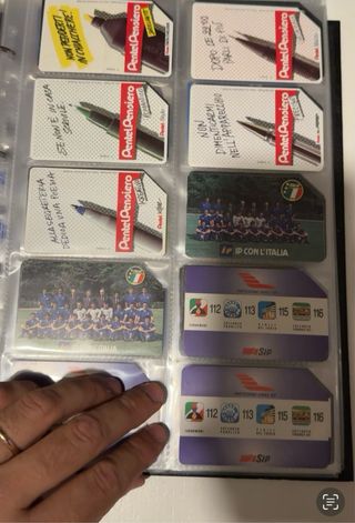 Intera raccolta schede telefoniche (721 pezzi)