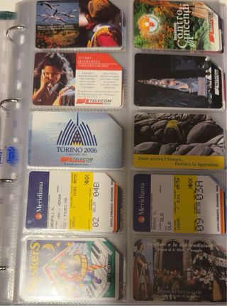 Intera raccolta schede telefoniche (721 pezzi)
