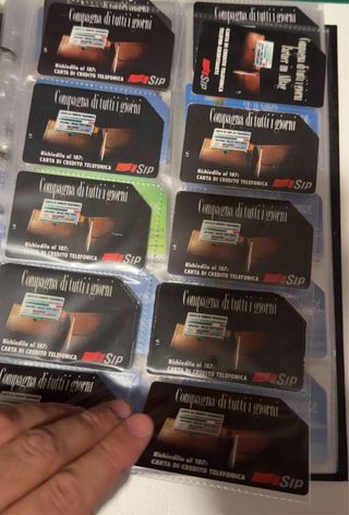 Intera raccolta schede telefoniche (721 pezzi)