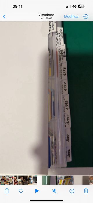 Intera raccolta schede telefoniche (721 pezzi)