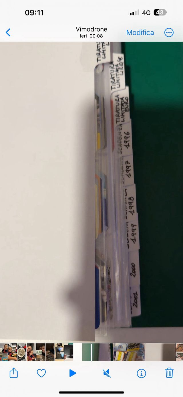 Intera raccolta schede telefoniche (721 pezzi)