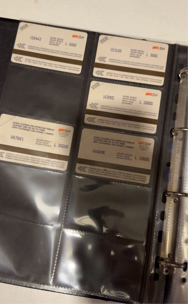 Intera raccolta schede telefoniche (721 pezzi)