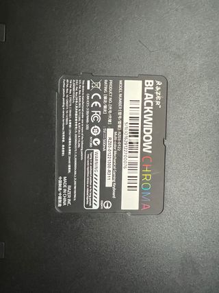 Teclado mecanico Razer Blackwidow chroma